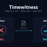 Timewitness - regression test Before FAIL / After PASS